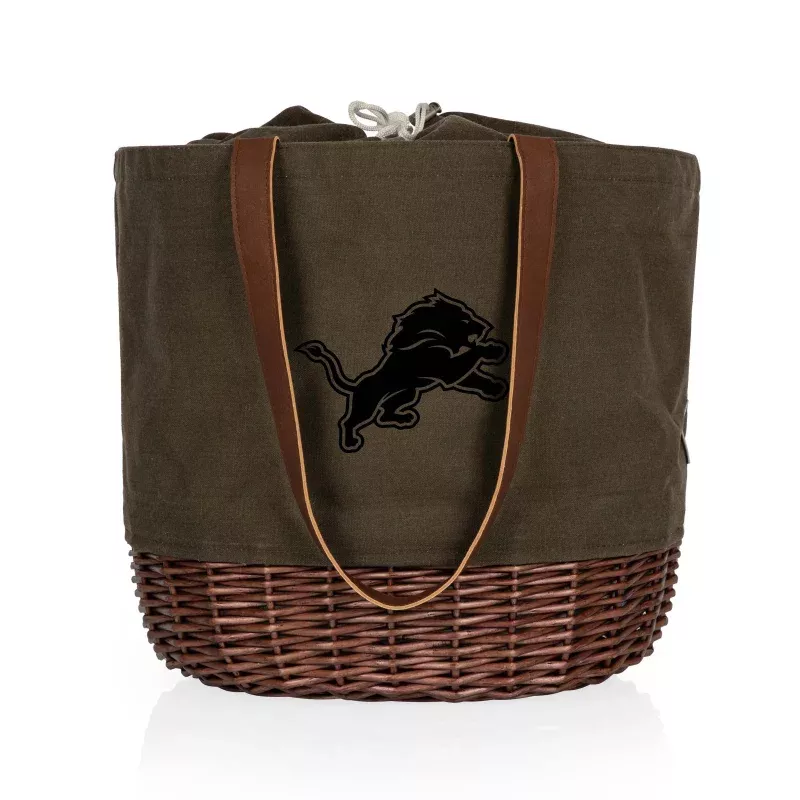 Detroit Lions – Coronado Canvas and Willow Basket Tote