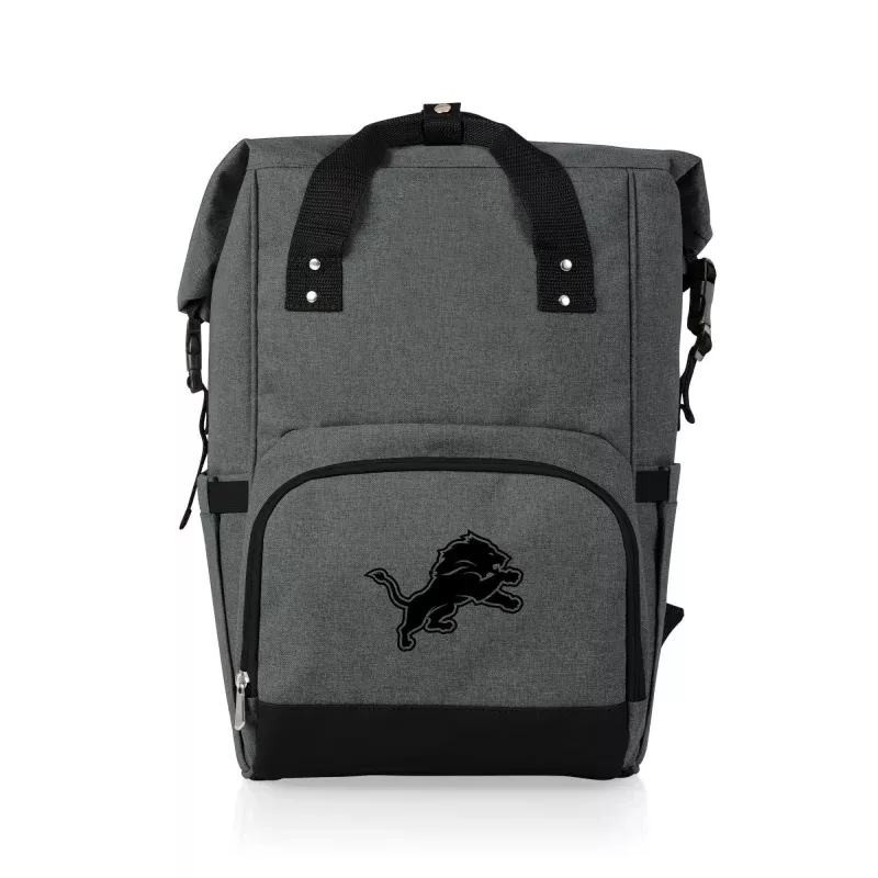 Detroit Lions – On The Go Roll-Top Backpack Cooler