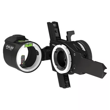 Dialed Archery Hunting Sight Prüf Bridge-Lock Dovetail 3VA Three Pin Vertical Adjustable .019 RH