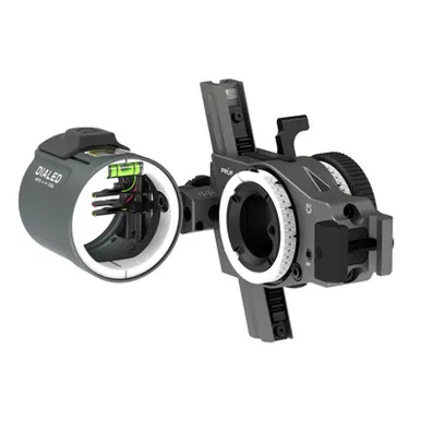 Dialed Archery Hunting Sight Prüf Picatinny 3H Three Pin Horizontal .010 RH Sage