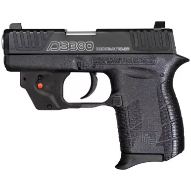 Diamondback DB0101E002 DB380 Gen4 w/Laser Micro-Compact Frame 380 ACP 6+1, 2.80" Stainless Steel Barrel, Serrated Stainless Steel Slide, Mint Polymer Frame w/Beavertail & Grip, Viridian Laser