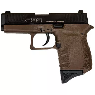 Diamondback DB0200P071 DB9 Gen4 Micro-Compact Frame 9mm Luger 6+1, 3.10" Stainless Steel Barrel, Black Nitride Serrated Stainless Steel Slide, Midnight Bronze Polymer Frame & Grip