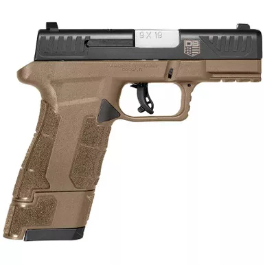 Diamondback DB0300P061 AM2 Sub-Compact Frame 9mm Luger 17+1, 3.50" Stainless Steel Barrel, Black Nitride Serrated Stainless Steel Slide, Flat Dark Earth Polymer Frame w/Picatinny Rail & Polymer Grip