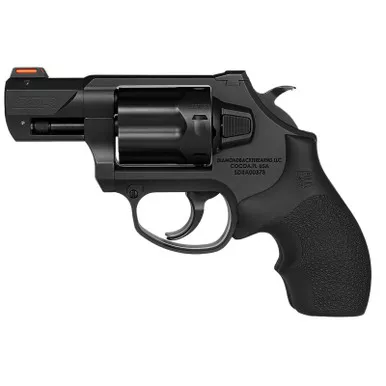 Diamondback DB0700S001 SDR Small 357 Mag/38 Special +P 6 Shot 2" Black Nitride Stainless Steel Barrel, Cylinder & Frame, Black Hogue Rubber Grip, Exposed Hammer
