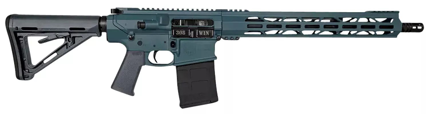 Diamondback DB10 .308Win 20+1 16″ Jesse James Civil Defense Blue Cerakote 15″ M-Lok Handguard Forged Flattop DB1018C251