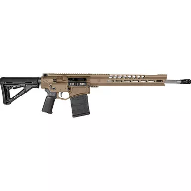 Diamondback DB1032C061 DB10 308 Win 18" 20+1 Flat Dark Earth Adjustable Magpul CTR Stock Black Magpul MOE K2 Grip with Black Gold Lower 15" M-Lok