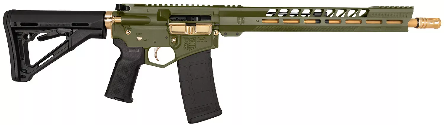 Diamondback DB15 5.56 NATO Tactical Rifle 16″ Green/Gold DB175AK801