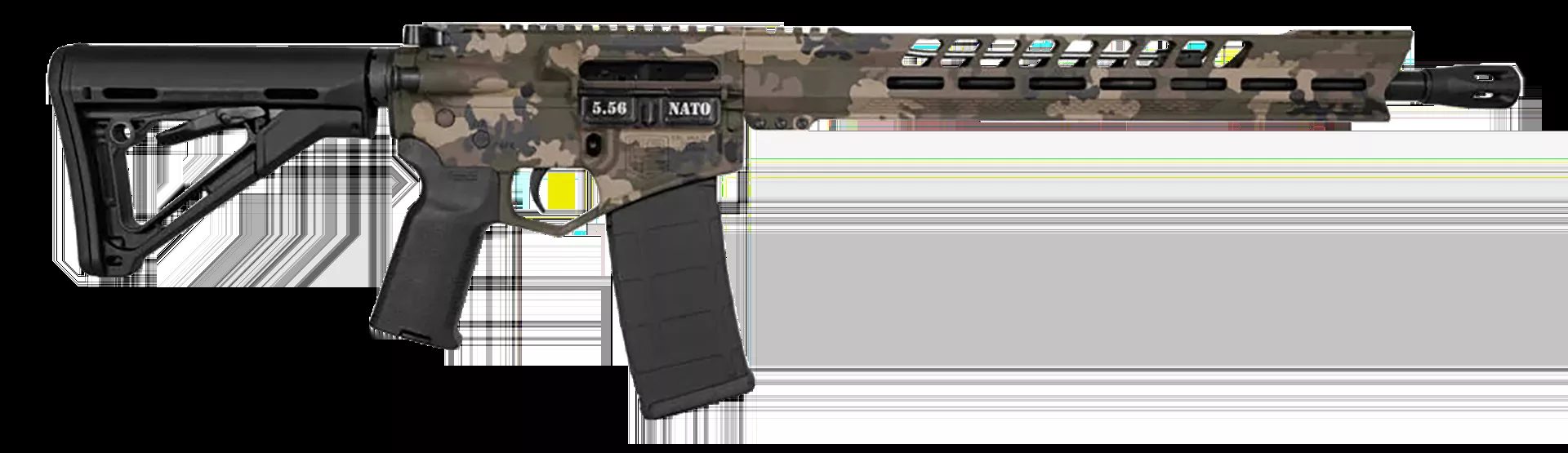 Diamondback DB15 5.56x45mm NATO 30+1 16", Multicam Rec/15" Slim M-Lok V-Rail Handguard