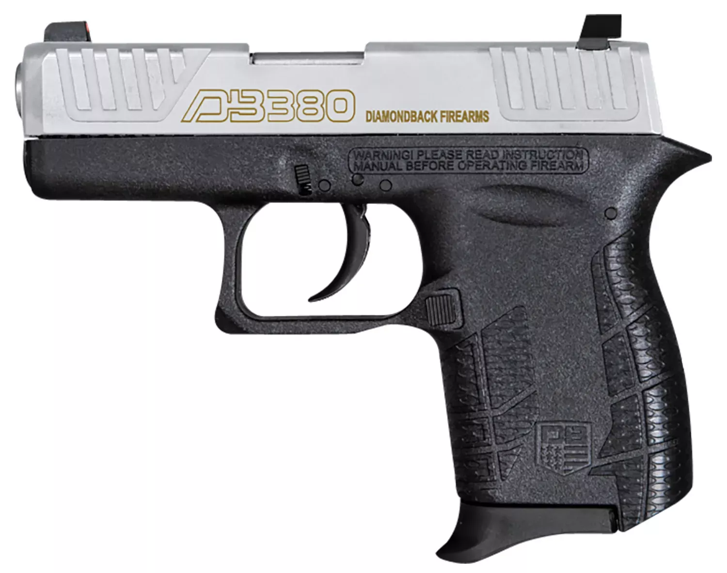 Diamondback DB380 Gen4 380 ACP Pistol 2″ Nickel Boron/Black DB0100E022