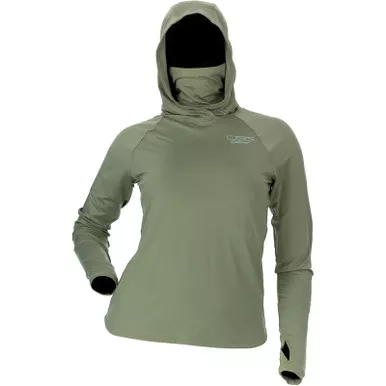 DOING SOMETHING GREAT Women's Nora 2.0 Eucalyptus Hooded Shirt (54785-par)