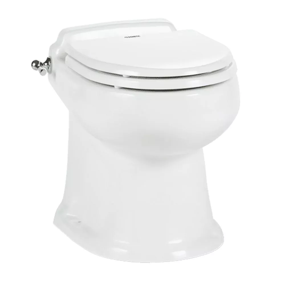 Dometic MasterFlush 8740 White Electric Macerating Toilet – Raw/Fresh Water