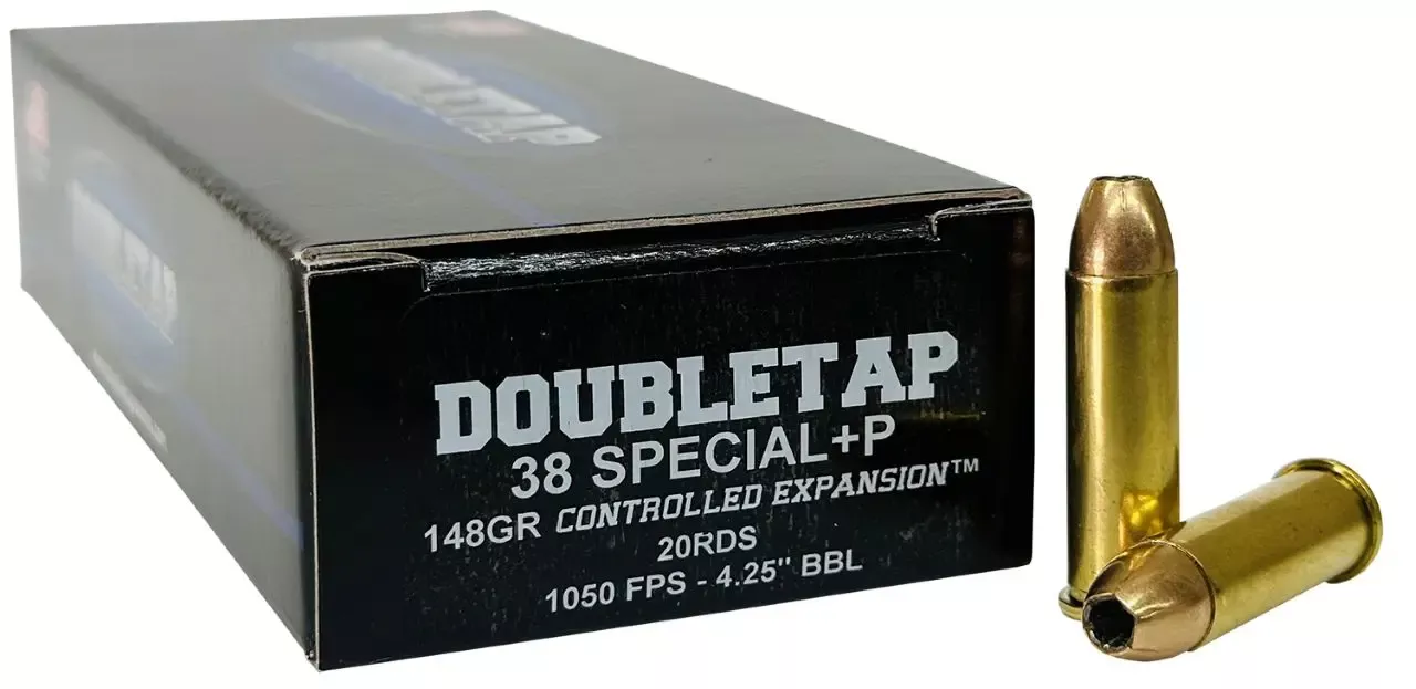 DoubleTap Ammunition .38 Special Ammo 148 gr Controlled Expansion JHP 20 Rounds 38SP148CE
