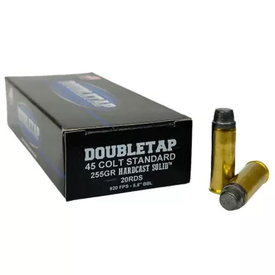 DoubleTap Ammunition 45CS255HC 45Colt 225gr Hardcast Solid 20 Per Box/25 Case