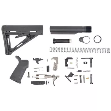 Dpms Panther Arms DP51655109854 MOE PPT Lower Build Kit AR-15 Includes Black Magpul Grip & Magpul MOE Black Stock
