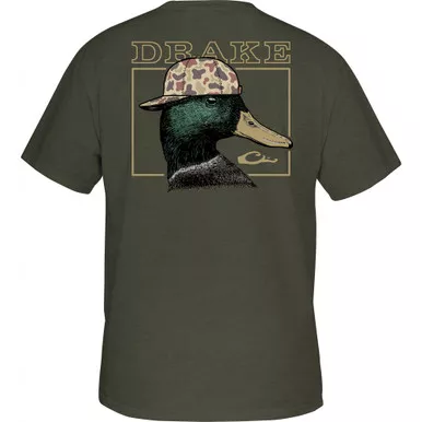 DRAKE Men's Back Cap Mallard T-Shirt (DT9831)