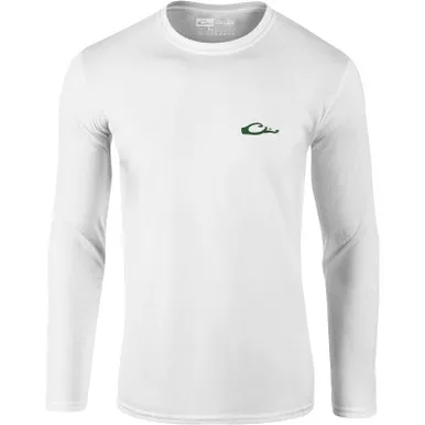 DRAKE Men's Icon Logo Long Sleeve Crew Shirt (DS9551)