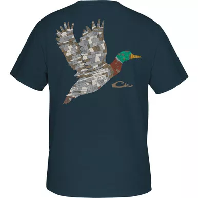 DRAKE Men's Mosaic Mallard T-Shirt (DT9821)