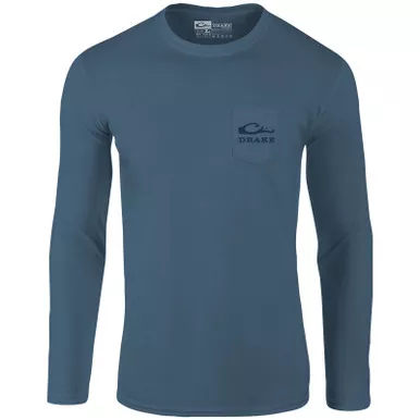 DRAKE Men's Retro Ringneck LS T-Shirt (DT9810)