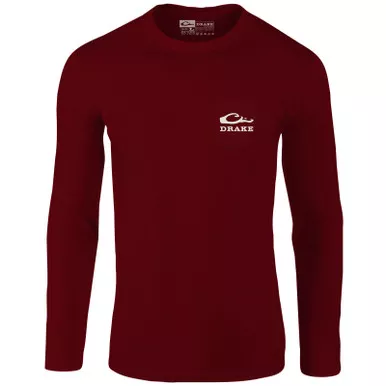 DRAKE Men's Retro Wood Duck LS T-Shirt (DT9811)