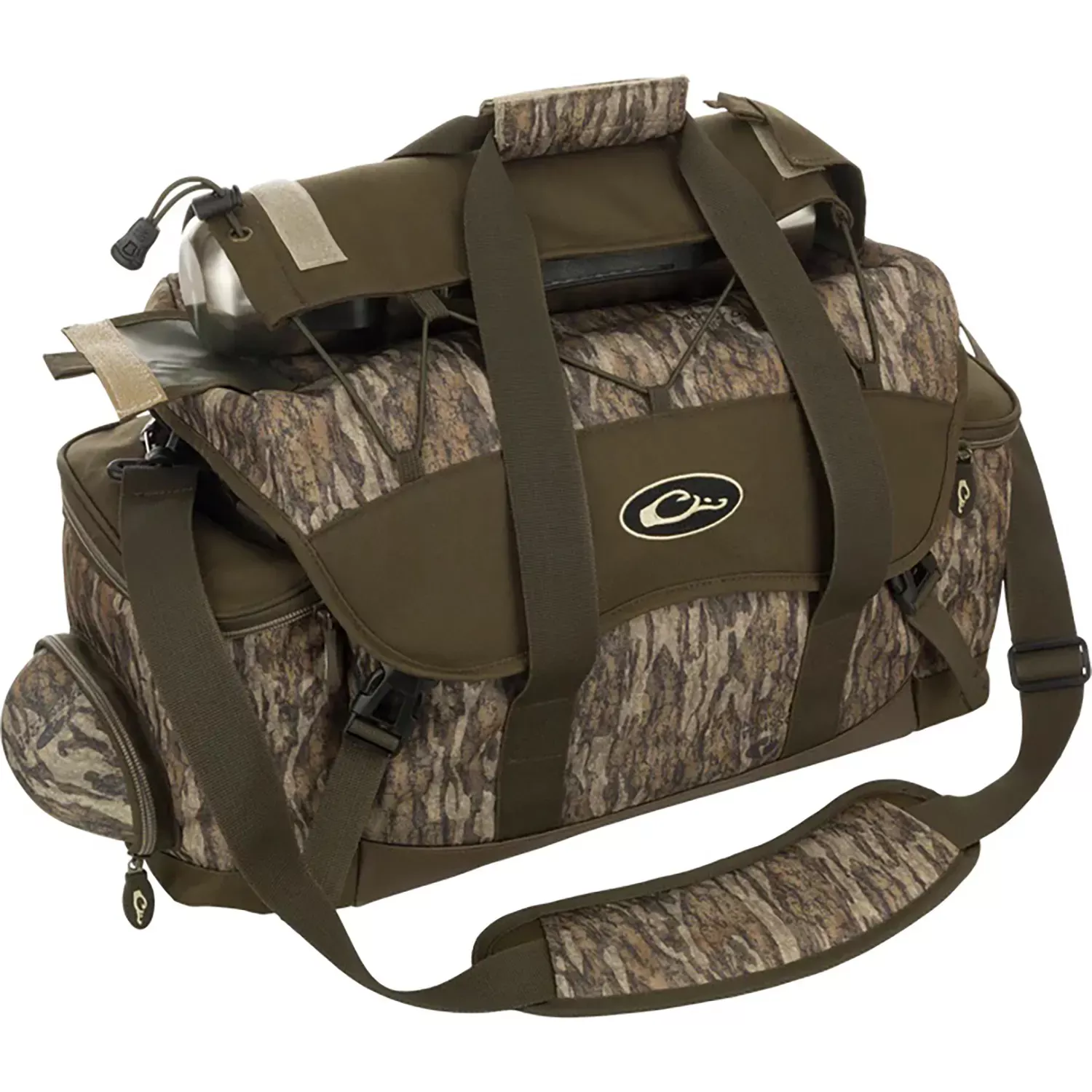 Drake WaterfowlBlind Bag (Extra Large), Mossy Oak Bottomland, Waterproof Nylon, 20 Pockets