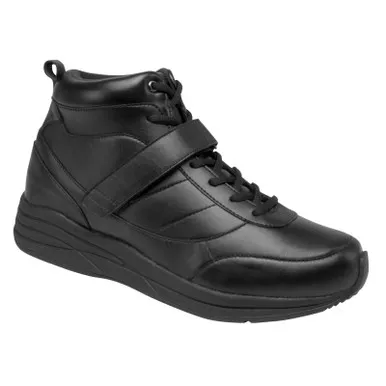 DREW Men's Pulse Black Leather High-Top Shoes (40794-14)