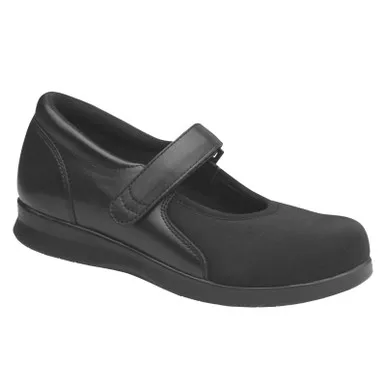 DREW Women's Bloom II Black Leather Shoes (14353-12)
