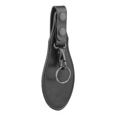 Dutyman 2011 Plain Leather Scabbard Single Key Ring, Black