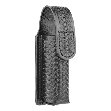 Dutyman 2621 Basketweave Leather 4 oz. Mace/OC Holder, Black