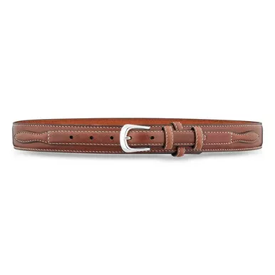 Dutyman 302 1-3/8" Plain Leather Casual Ranger Belt, Brown