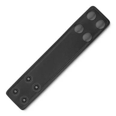 Dutyman 3511 1-5/8" Plain Leather Keeper, Black