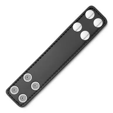 Dutyman 3531 1-5/8" High-Gloss Leather Keeper, Black