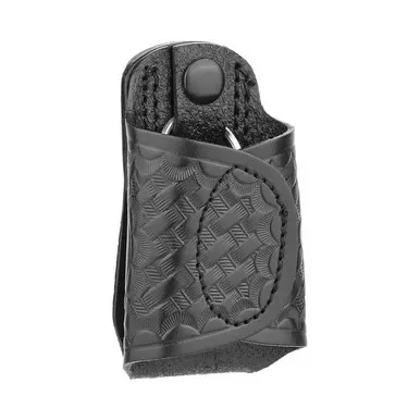 Dutyman 4221 Basketweave Leather Silent Key Holder, Black