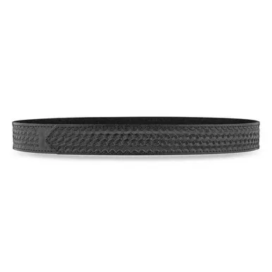Dutyman 5121 1-1/2" Basketweave Leather Buckleless Inner Belt, Black