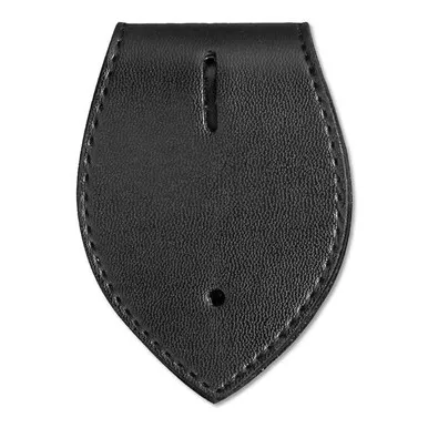 Dutyman 5305 Leather Tear Drop Badge Holder, Small Holes