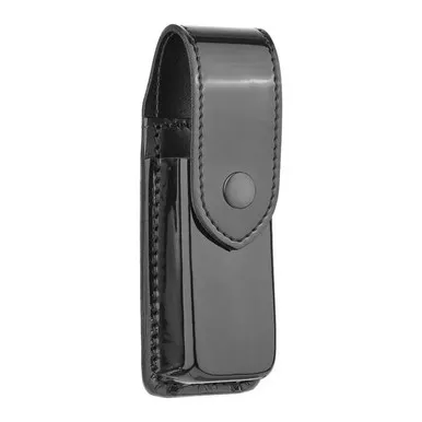 Dutyman 8731 High-Gloss Leather Single Magazine Holder for 9mm, Black