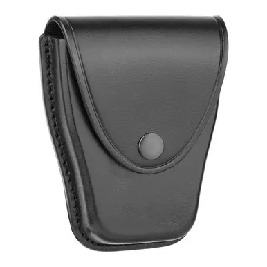 Dutyman L8811 Plain Leather Large Closed Single Cuff Case, Black