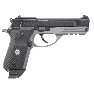 EAA GIRSAN 390855 MC 14T Solution Compact Frame 380 ACP 13+1, 4.50" Black Steel Tip-Up Barrel & Serrated Steel Slide, Matte Stainless Aluminum Frame w/Picatinny Rail, Black Polymer Grip, Ambidextrous