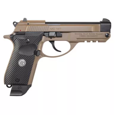 EAA GIRSAN 390860 MC 14T Solution Compact Frame 380 ACP 13+1, 4.50" Black Steel Tip-Up Barrel, Flat Dark Earth Serrated Steel Slide & Aluminum Frame w/Picatinny Rail, Black Grip, Ambidextrous