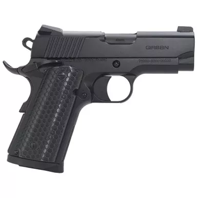 EAA GIRSAN 392050 MC1911 SC Untouchable Sub-Compact Frame 45 ACP 6+1 3.40" Black Steel Barrel, Black Serrated Steel Slide & Frame w/Beavertail, Black Polymer Grip