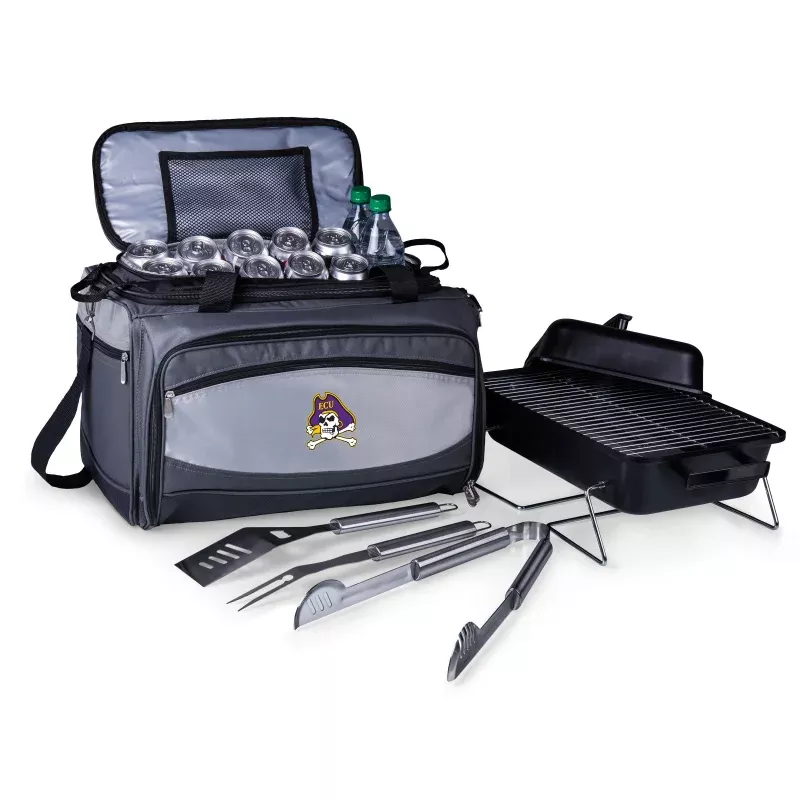 East Carolina Pirates – Buccaneer Portable Charcoal Grill & Cooler Tote