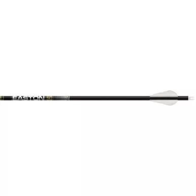 Easton 002004 5.0 Carbon Arrows with HIT Inserts, 340 Spine, Black, 6 Pack