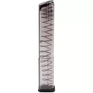 ETS Group GLK18G2 Pistol Mags 32rd Extended w/Gen2 Floor Plate 9mm Luger Compatible w/ Glock 17/18/19/19X/26/34/45 Clear Polymer