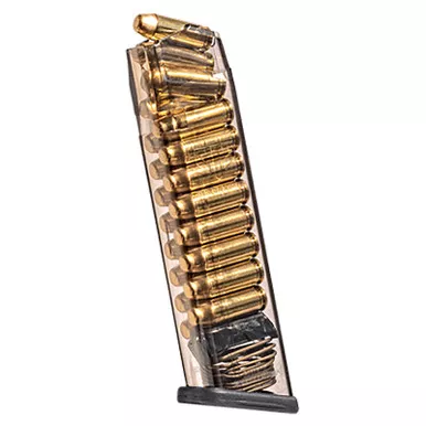 ETS Group GLK2020 Pistol Mags 20rd Extended 10mm Auto Compatible w/Glock 20/29/40 Clear Polymer