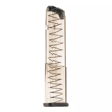 ETS Group GLK43X19 Pistol Mags 19rd Extended 9mm Luger Compatible w/ Glock 43X/48 Clear Polymer