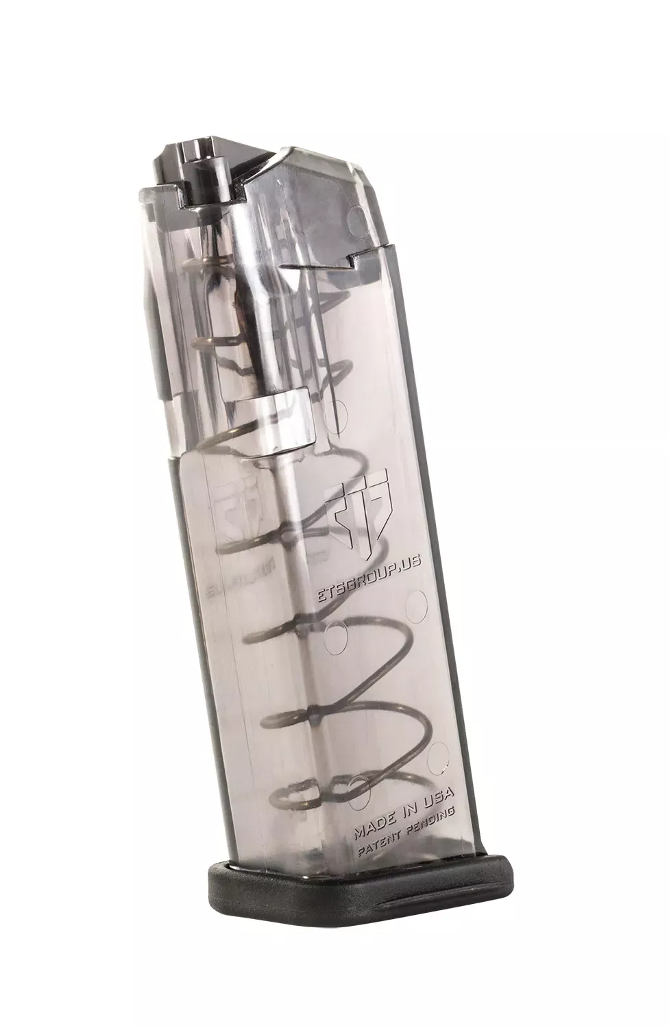 ETS Group Omega 15rd 9mm Magazine Translucent Smoke OMGGLK19