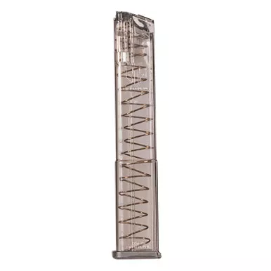 ETS Group SMKGLK18G2 Pistol Mags 31rd 9mm Luger Compatible w/ Glock 18 Smoke Polymer