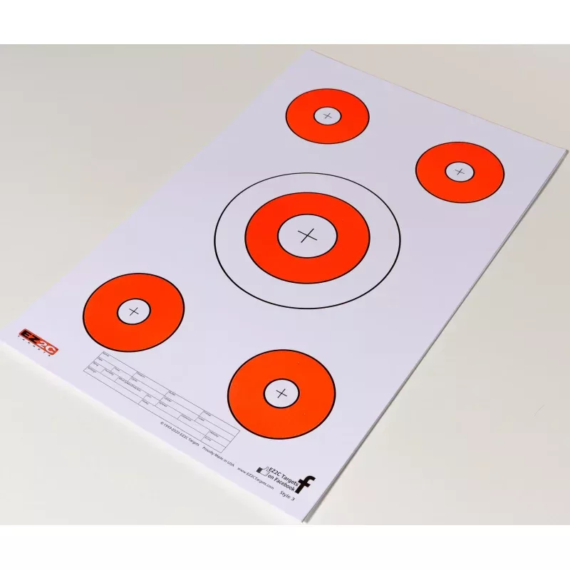 EZ2C Targets #3: Paper Shooting Targets 11×17 USA Made