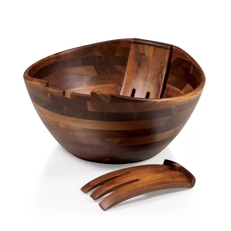 Fabio Viviani – Mescolare Large Salad Bowl with Integrated Serving/Tossing Tools