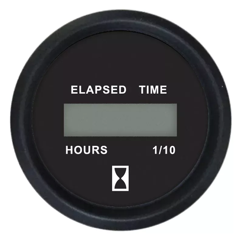Faria Euro Black 2 Digital Hourmeter Gauge