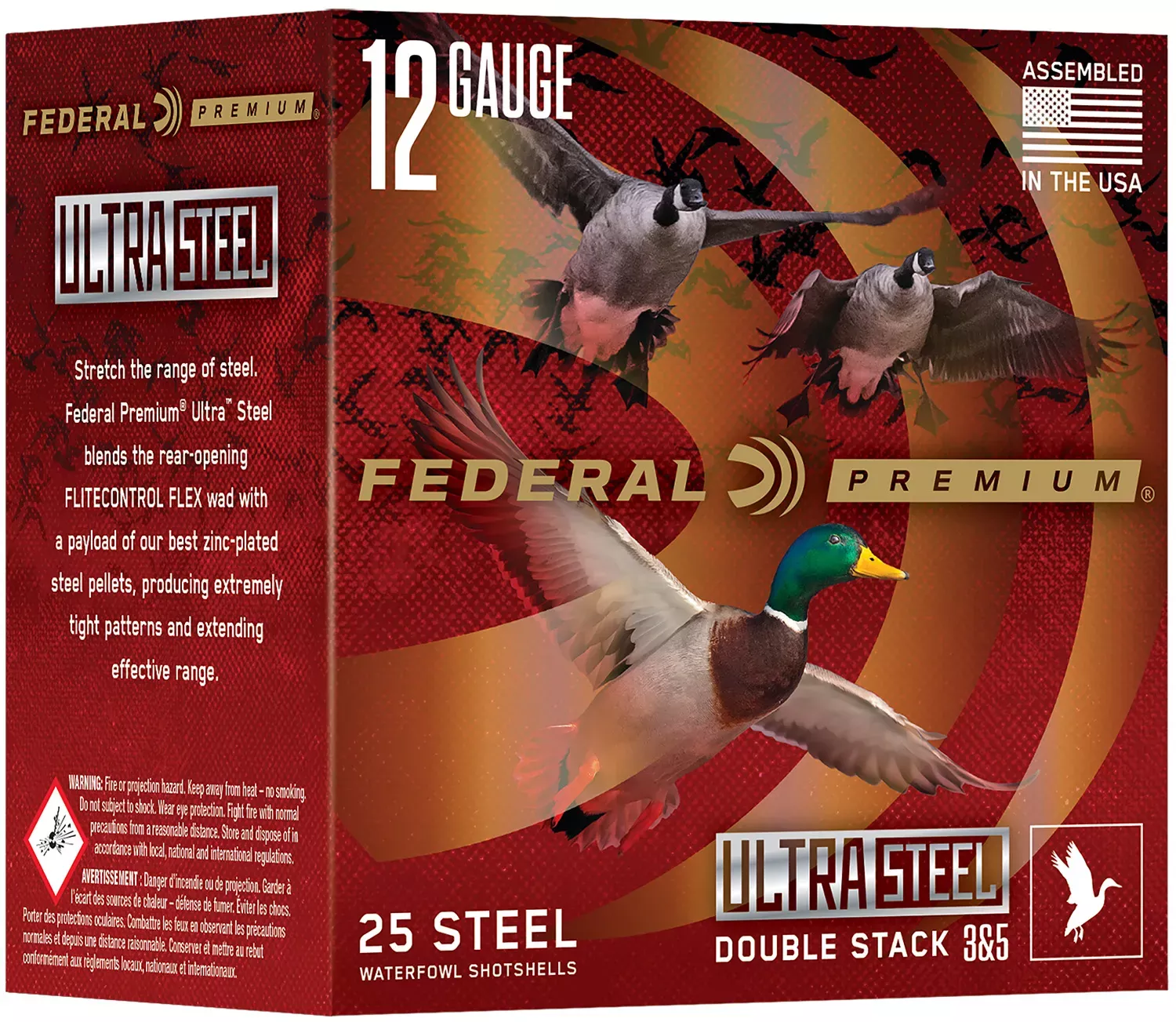 Federal 12 Gauge Ammo 3″ 1 1/4 oz 25 Rounds PWUX142BB